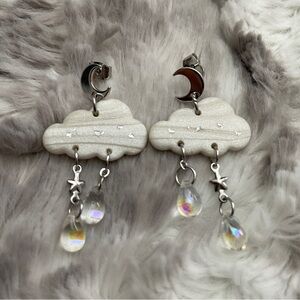 Tasha August Studio Dreamer Pearlescent Cloud Earrings